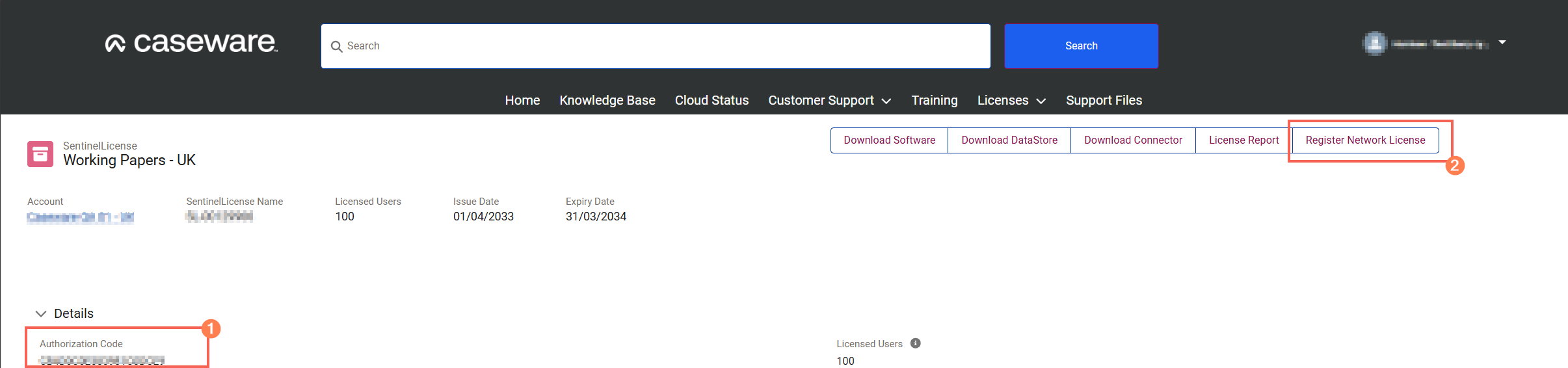 Creating a network license string