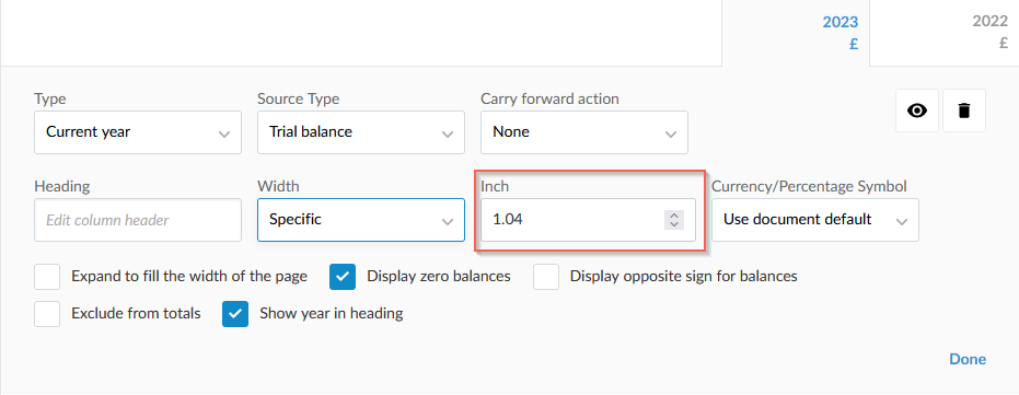 Adjusting column widths in dynamic tables