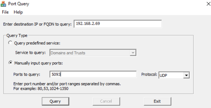 Confirming Network License Server (NLS) Connectivity Using Port Query