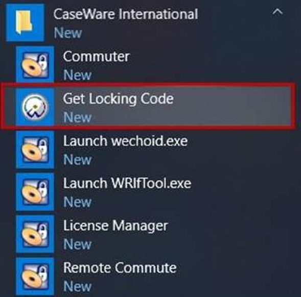 How to get the Locking code of the server for the Network Licence