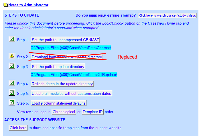 JZ038 Updating with the archive Update Directory. (REQUIRED if you are ...