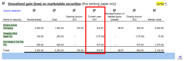 JZ012 How do I show comprehensive income in my Jazzit financial statements?