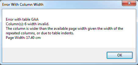 Error With Column Width in Print Preview