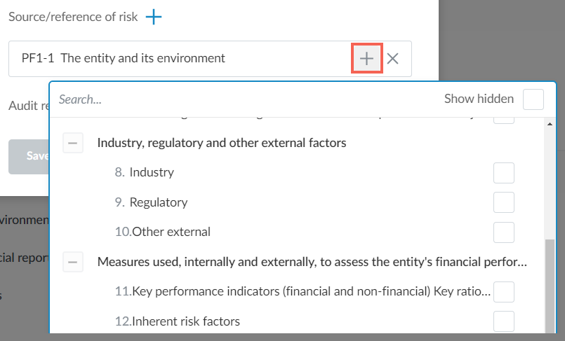 Adding a risk