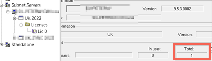 Creating a network license string