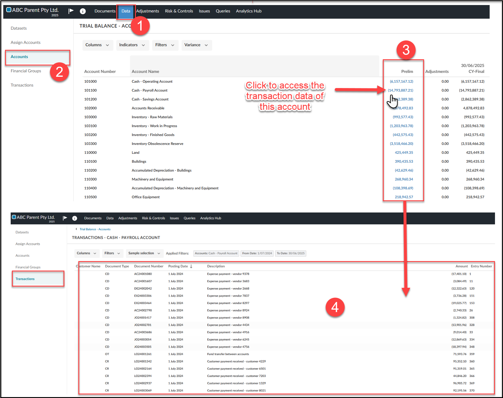 How do I use the Analytics Hub and the Journal Entry Relevance Ranking ...