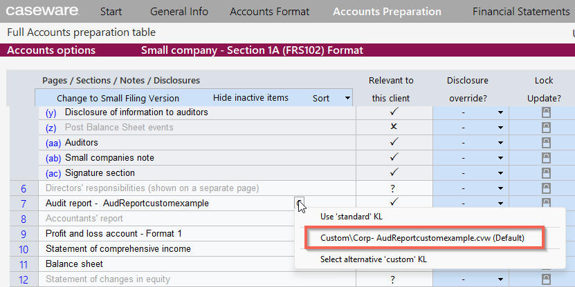 How to insert page breaks into your Custom Audit Report?
