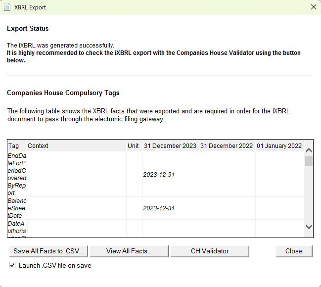 Guide to Generating iXBRL