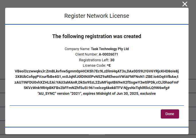 Generate and Apply a Network License String