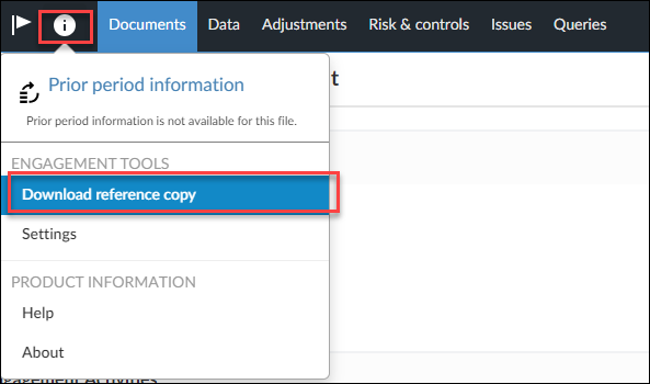 How do I export/save a read-only copy of a Cloud engagement file?