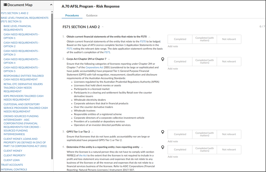 How do I setup my Agile Audit engagement to include AFSL workpapers?