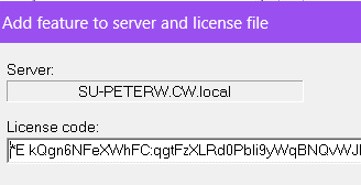 Creating a network license string