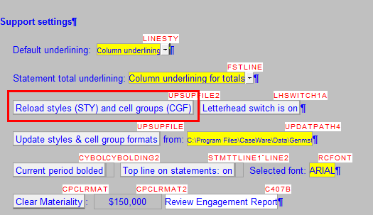 JZ021 Information on style files (STY), fonts and underlining