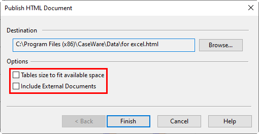 JZ029 How do I export a CaseView document to Excel?
