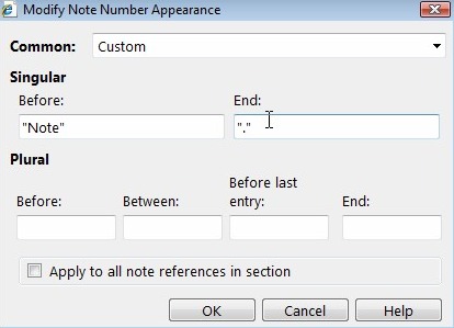 Note number references - IFRS Financials